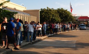 Hiring fair Crowd